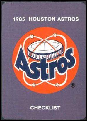 28 Astros' Checklist Astros Logo